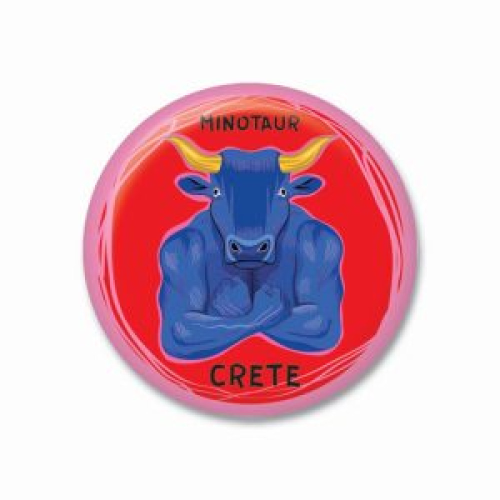 Thinkofgreece Μαγνητάκι 3.8cm Minotaur Pattern 5