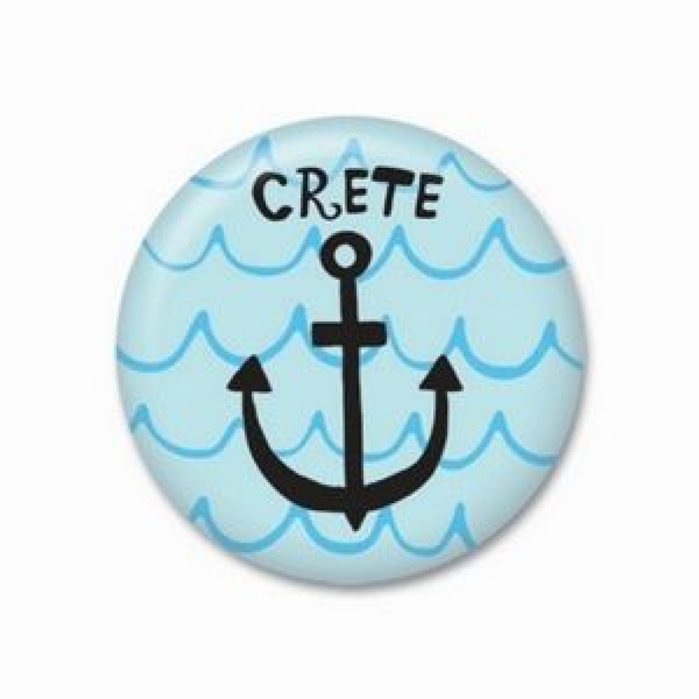 Thinkofgreece Μαγνητάκι 3.8cm Άγκυρα Crete