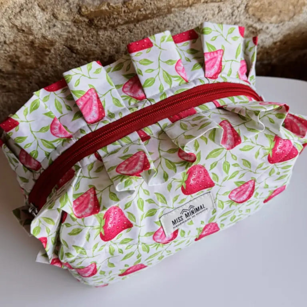 Miss Minimal Mini Zipper Box Νεσεσέρ Fraoules Romantic (22 x 10 x 12 cm)