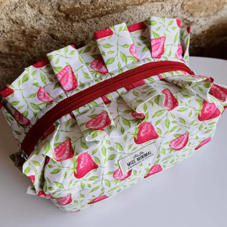 Miss Minimal Mini Zipper Box Νεσεσέρ Fraoules Romantic (22 x 10 x 12 cm)