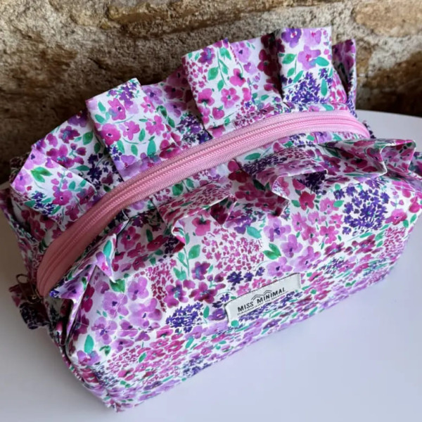 Miss Minimal Mini Zipper Box Νεσεσέρ Olia Romantic (22 x 10 x 12 cm)