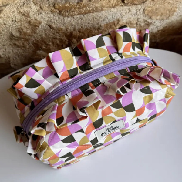 Miss Minimal Mini Zipper Box Νεσεσέρ Sadie Romantic (22 x 10 x 12 cm)