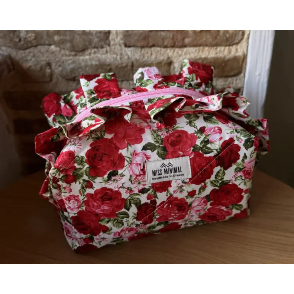 Miss Minimal Mini Zipper Box Νεσεσέρ Emilia Romantic (22 x 10 x 12 cm)