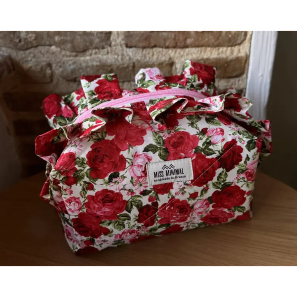 Miss Minimal Mini Zipper Box Νεσεσέρ Emilia Romantic (22 x 10 x 12 cm)