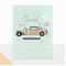 Fun Creation Ευχετήρια Κάρτα Petite Laura Γάμου Αυτοκίνητο Μπαλόνια (14 x11,5 cm)