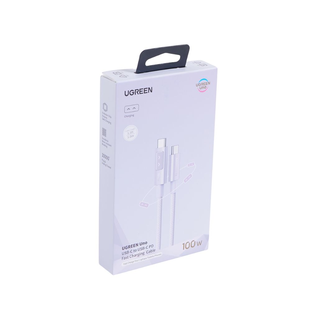 Καλώδιο Ugreen L509/65092 USB-C σε USB-C PD 100W 1m (Μωβ)