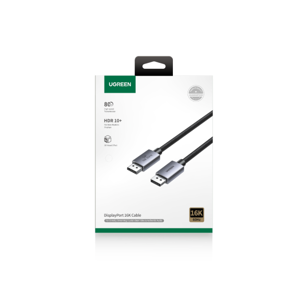 Ugreen DP131/55567 Καλώδιο DisplayPort M/M 2.1 16K/60Hz 1m
