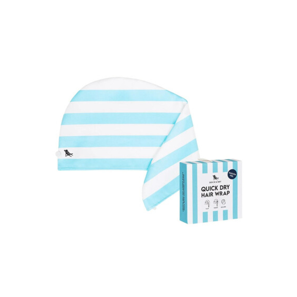 Dock & Bay Πετσέτα μαλλιών 63 x 26 cm - Tulum Blue