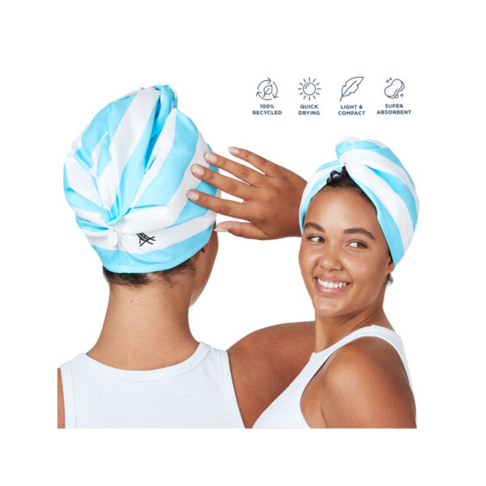 Dock & Bay Πετσέτα μαλλιών 63 x 26 cm - Tulum Blue