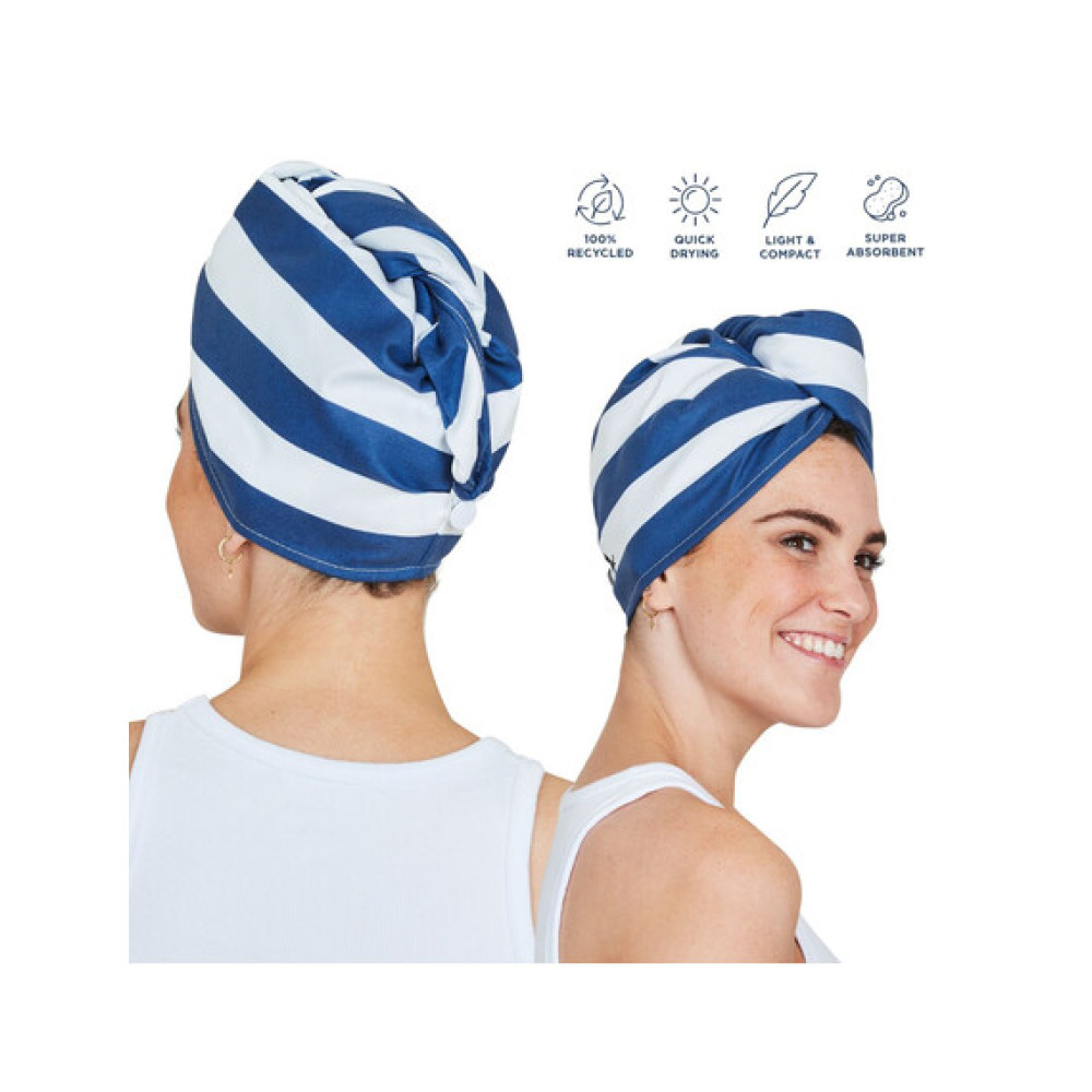 Dock & Bay Πετσέτα μαλλιών 63 x 26 cm - Whitsunday Blue