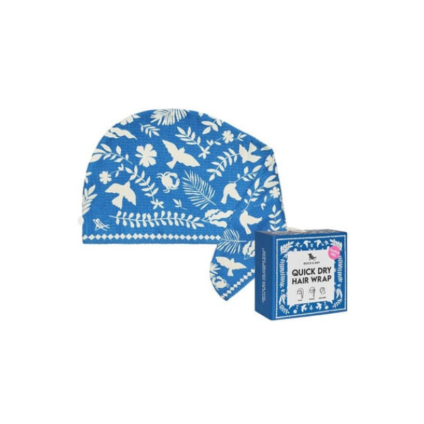 Dock & Bay Πετσέτα Μαλλιών με ελαφριά πικέ ύφανση 63x26cm - Serene Songbird