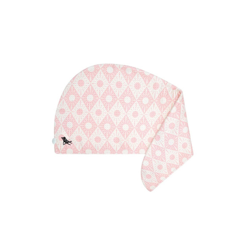 Dock & Bay Πετσέτα Μαλλιών με ελαφριά πικέ ύφανση 63x26cm - Diamond Pink