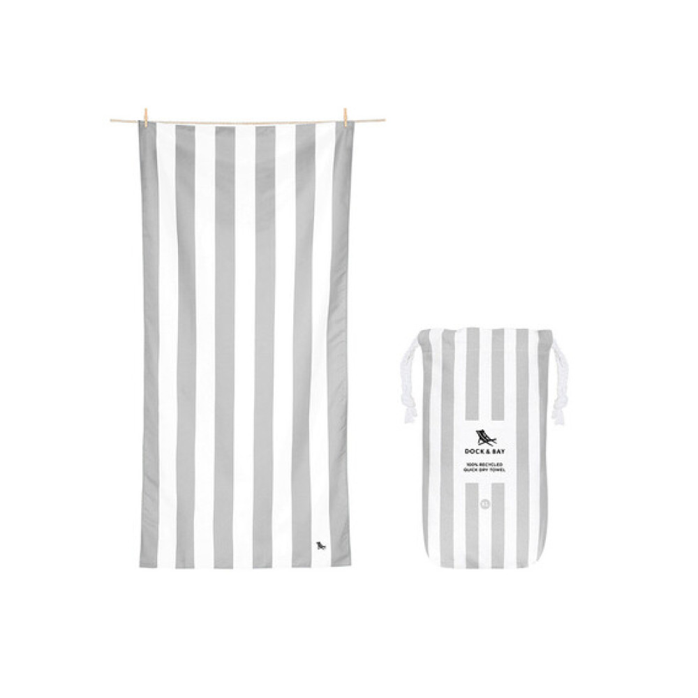 Dock & Bay Πετσέτα Θαλάσσης Μικροΐνών 200 x 90 cm -  Goa Grey