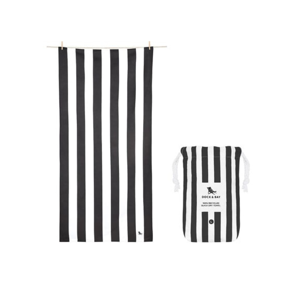 Dock & Bay Πετσέτα Θαλάσσης Μικροΐνών 200 x 90 cm - Kamari Charcoal
