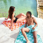 Dock & Bay Πετσέτα Θαλάσσης Μικροΐνών 160 x 90 cm - Check Mate Microfiber