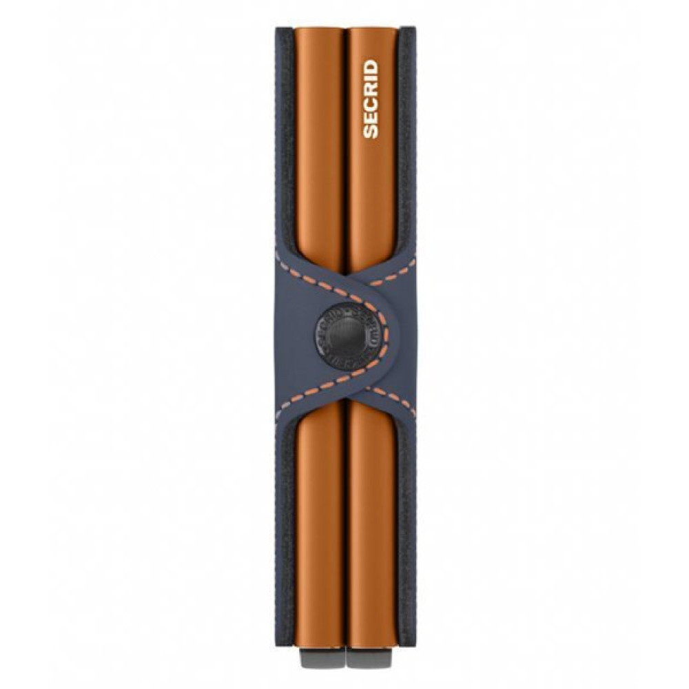 Secrid Twinwallet Πορτοφόλι Matte (Night Blue-Orange)