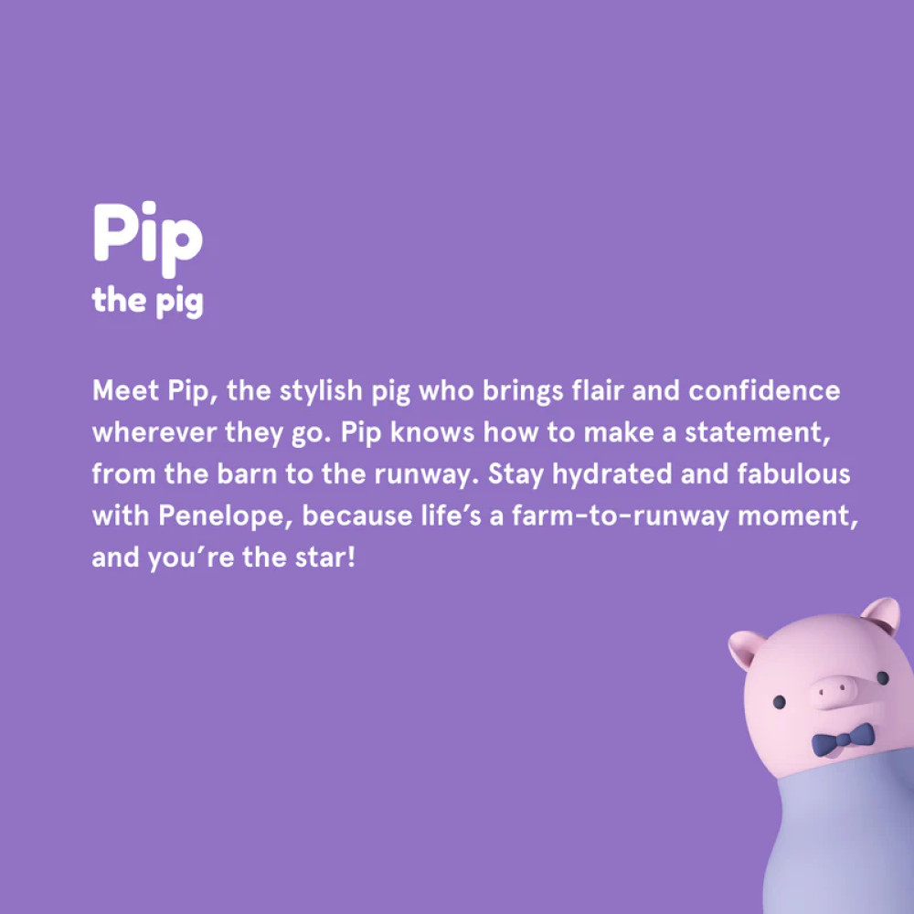 Asobu Bestie Bottle Ανοξείδωτο Μπουκάλι Θερμός 460ml (Γουρούνι)