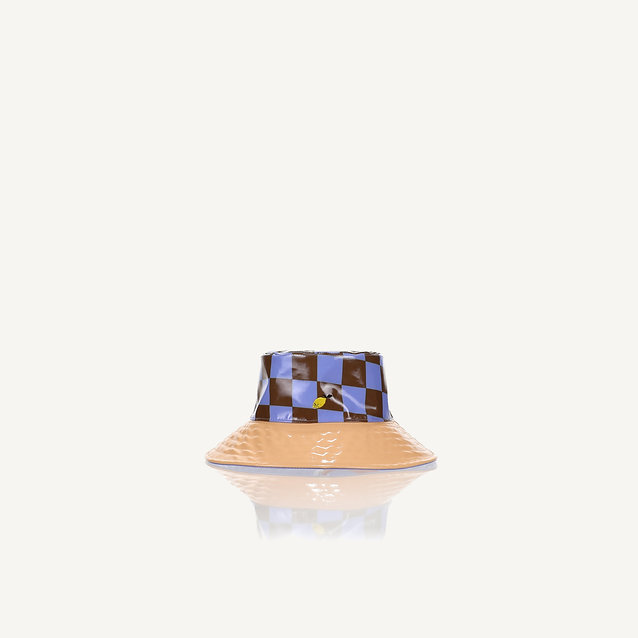 Sticky Lemon Checkerboard Καπέλο Βροχής (soil green - blooming purple)