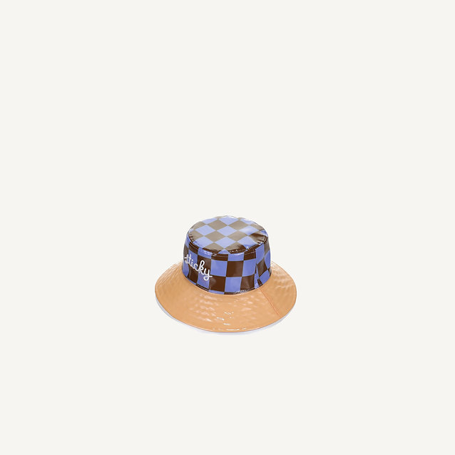 Sticky Lemon Checkerboard Καπέλο Βροχής (soil green - blooming purple)