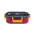 EcoLife Φαγητοδοχείο 900ml Με Χώρισμα Deep Rose