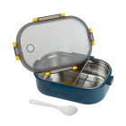 EcoLife Φαγητοδοχείο 900ml Με Χώρισμα Blue