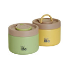 EcoLife Στρογγυλό Θερμός Φαγητού 650ml Πράσινο