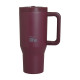 EcoLife Ανοξείδωτο Ποτήρι Θερμός με Καλαμάκι 2Handles Lid Tumbler 900ml Granberry