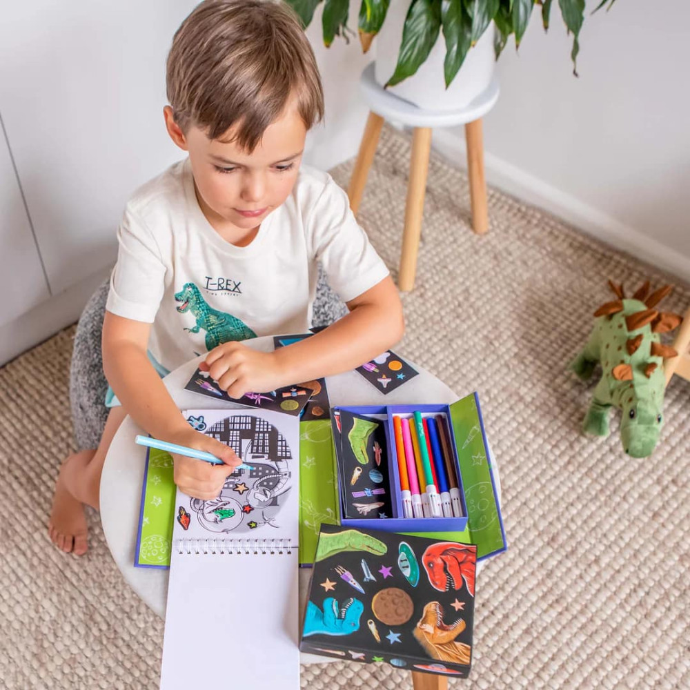 Tiger Tribe Σετ Ζωγραφικής & Κολάζ Δεινόσαυροι