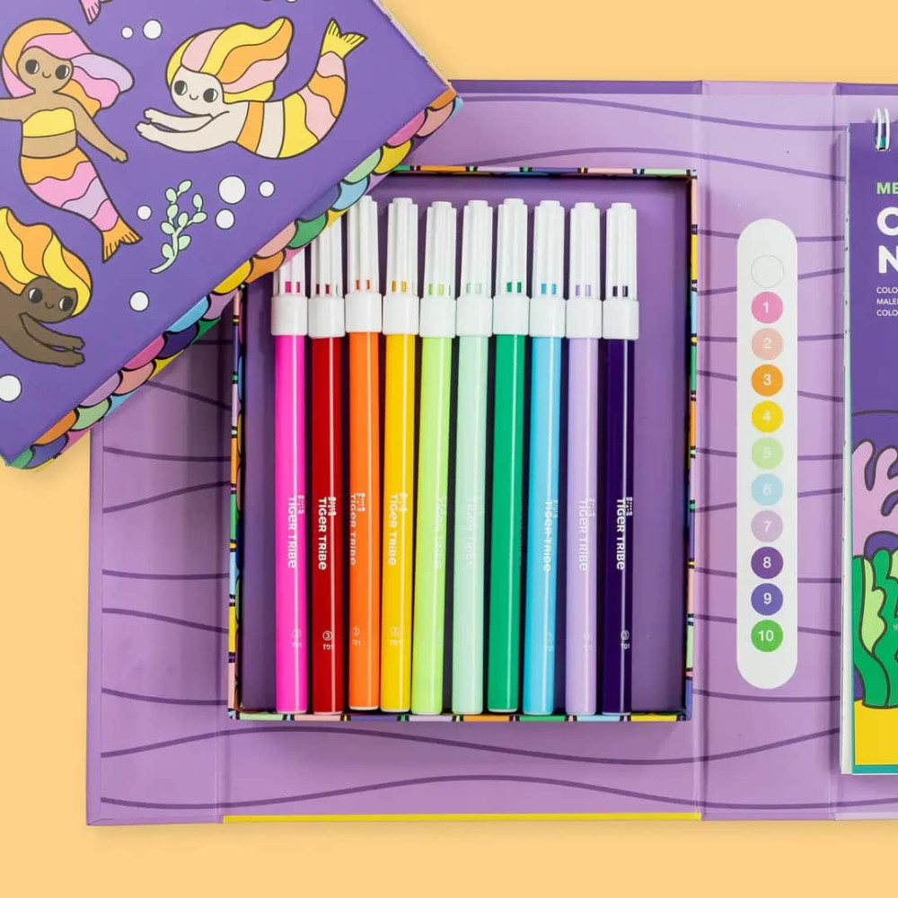 Tiger Tribe Σετ Ζωγραφικής με Αρίθμηση Γοργόνες και Φίλοι