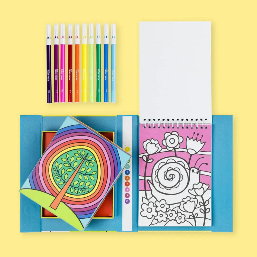 Tiger Tribe Σετ Ζωγραφικής με Αρίθμηση "Πολύχρωμος Κήπος"