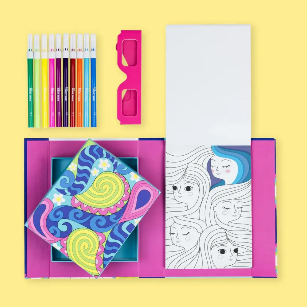 Tiger Tribe Σετ Ζωγραφικής & Κολάζ 3D "Ουράνια Τόξα"