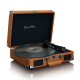 Lenco Classic Phono TT-10BN Πικάπ με ενσωματωμένα ηχεία 3W και βαλίτσα μεταφοράς (Καφέ)
