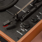 Lenco Classic Phono TT-10BN Πικάπ με ενσωματωμένα ηχεία 3W και βαλίτσα μεταφοράς (Καφέ)