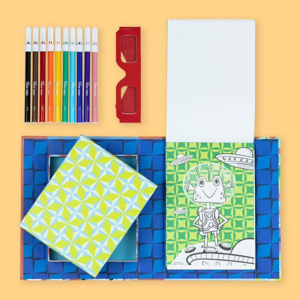 Tiger Tribe Σετ Ζωγραφικής & Κολάζ 3D "Δεινόσαυρος"