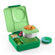 OmieBox Φαγητοδοχείο με 2 Ζώνες Θερμοκρασίας 1.35lt (Green Apple)