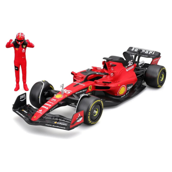 Bburago Race - Scuderia Ferrari SF-23 with Driver #16 Charles Leclerc 1/24