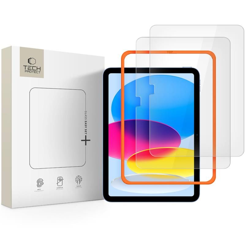 Tech-Protect Easy Set+ 2-pack tempered glass for iPad 10.9” 2022 / iPad 11” 2025 (Διάφανο)