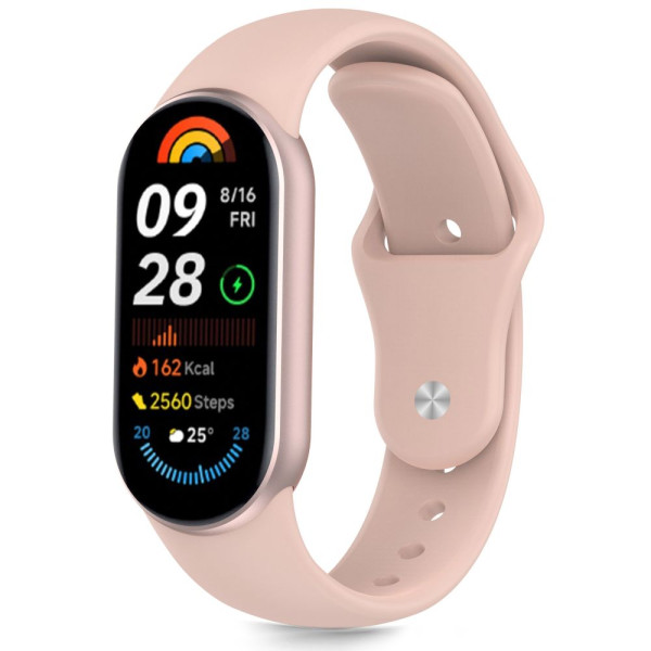 Tech-Protect Iconband λουράκι σιλικόνης για Xiaomi Mi Smart Band 8 / 9 / 10 /NFC (Baby Pink)