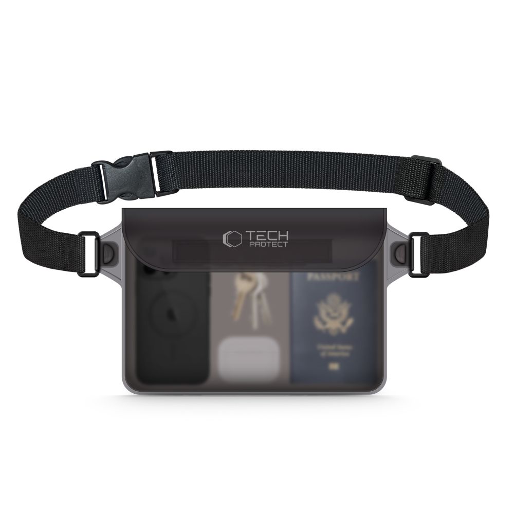 Tech-Protect UWP10 Universal Waterproof Pouch Αδιάβροχο Τσαντάκι Μέσης (Γκρι)