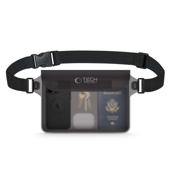 Tech-Protect UWP10 Universal Waterproof Pouch Αδιάβροχο Τσαντάκι Μέσης (Γκρι)