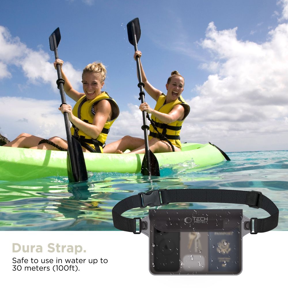 Tech-Protect UWP10 Universal Waterproof Pouch Αδιάβροχο Τσαντάκι Μέσης (Γκρι)