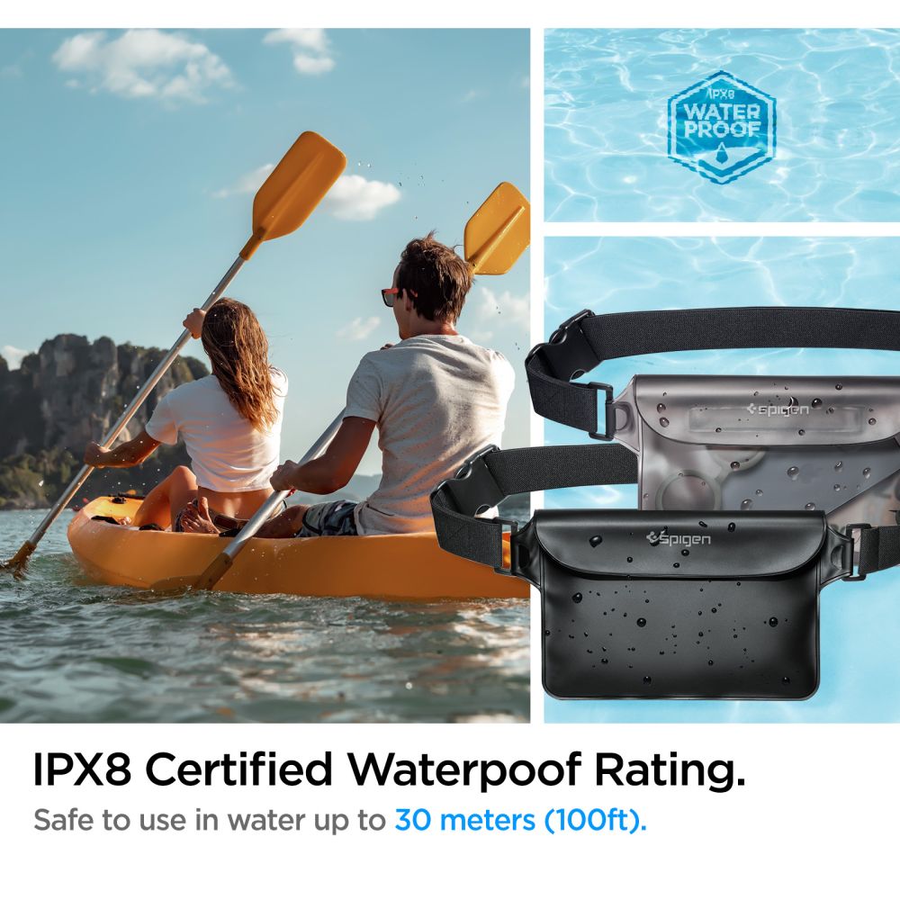 Spigen A620 Universal Waterproof Τσαντάκι Μέσης (Μαύρο)