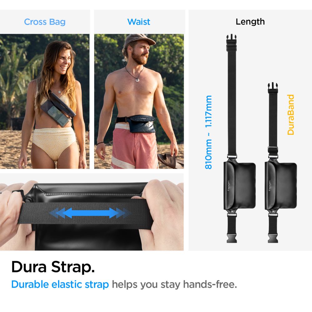 Spigen A620 Universal Waterproof Τσαντάκι Μέσης (Μαύρο)