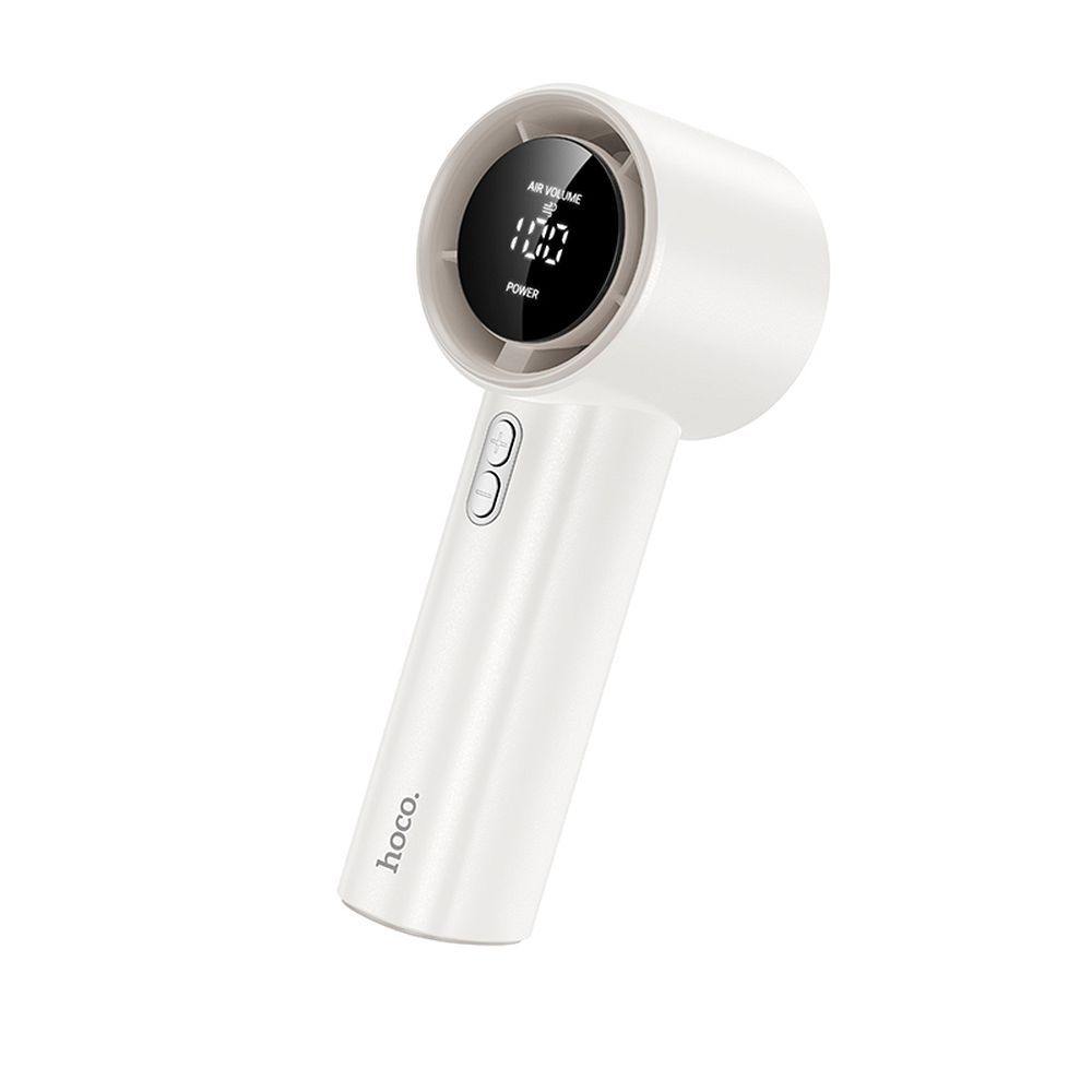 Hoco HX64 high speed Επαναφορτιζόμενο Ανεμιστηράκι Χειρός (Λευκό)