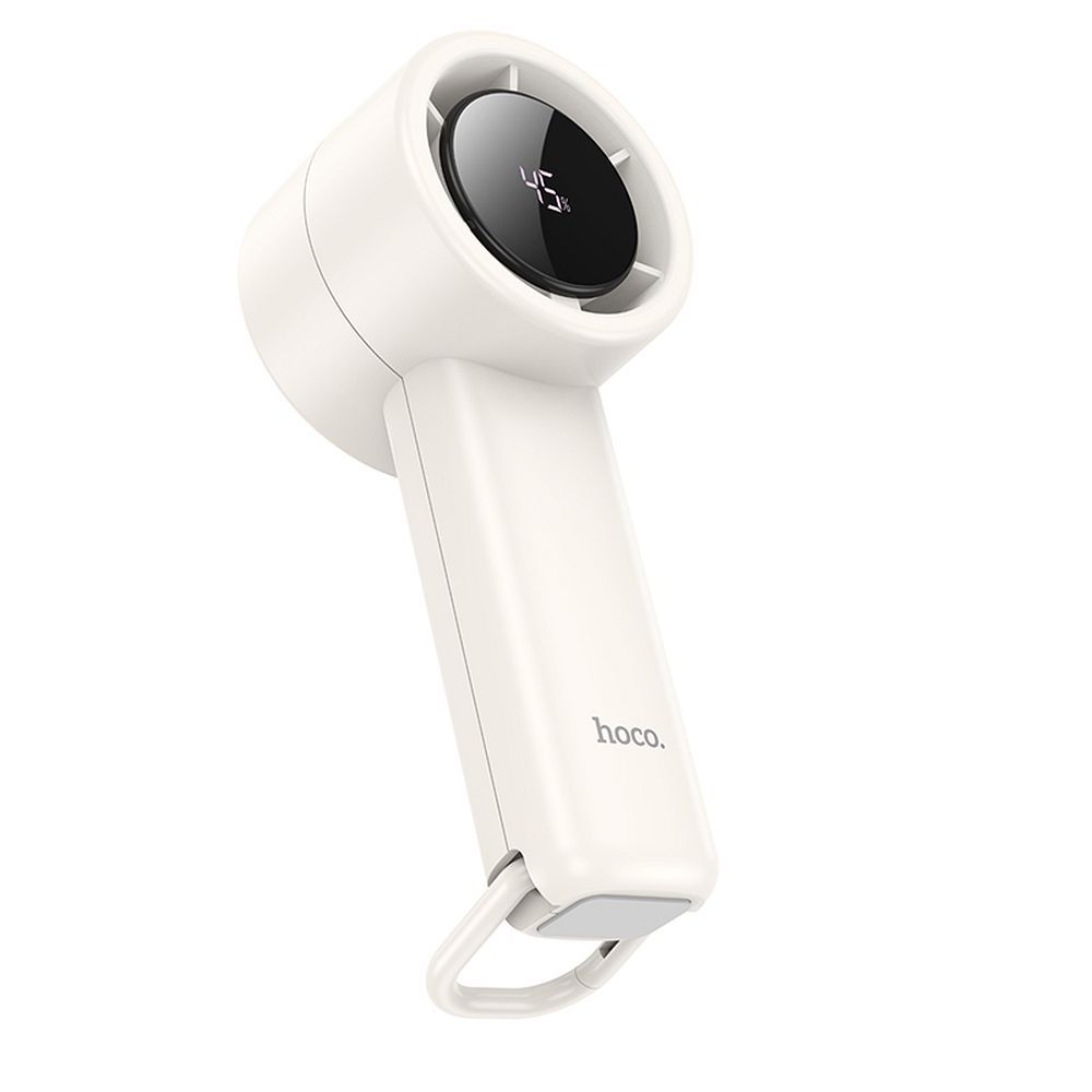 Hoco HX63 high speed Επαναφορτιζόμενο Ανεμιστηράκι Χειρός (Λευκό)