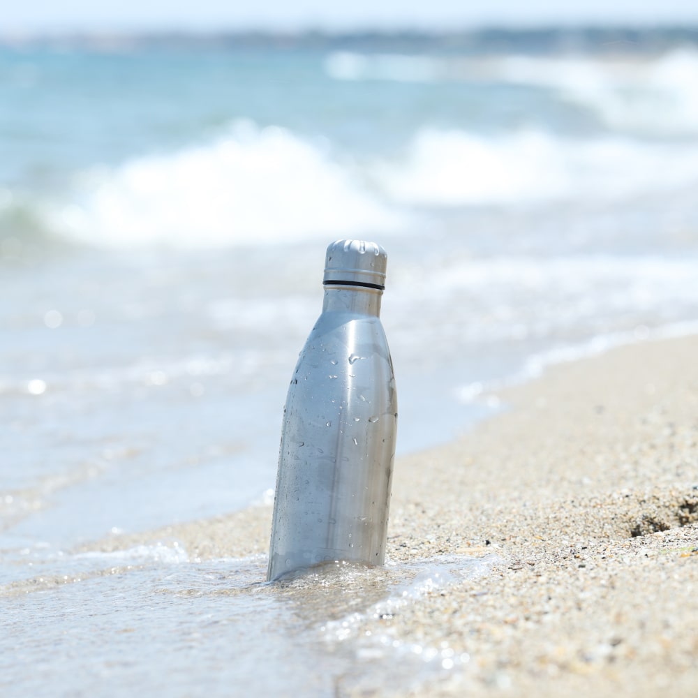 EcoLife Μεταλλικό Μπουκάλι Θερμός Silver 750ml