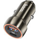 Hoco Z46A Φορτιστής αυτοκινήτου USB A + USB C QC3.0 PD 20W (Gray)