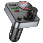 Hoco E86 Bluetooth Transmitter 2 x USB A + USB C QC3.0 PD 48W (Μαύρο)