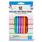 Tiger Tribe Σετ Μαρκαδόρων Roller Pattern (6τμχ)