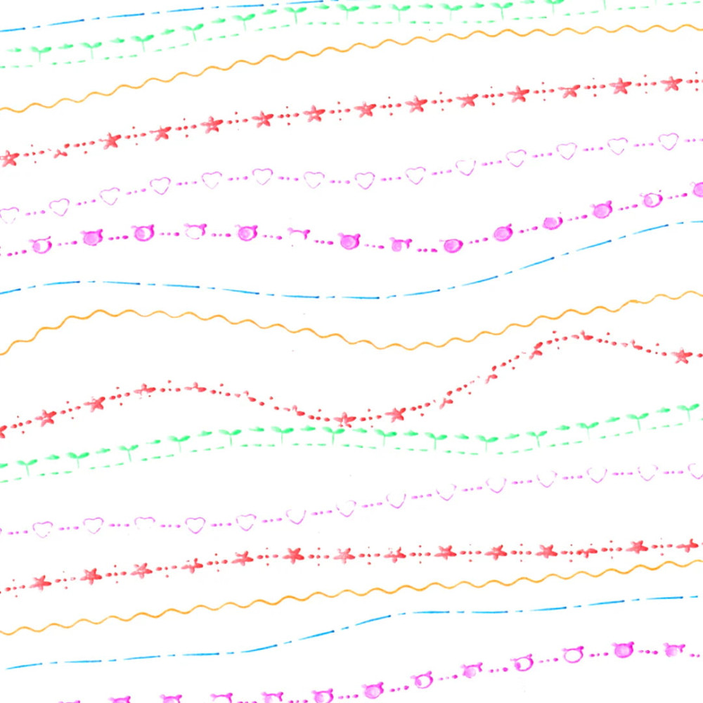 Tiger Tribe Σετ Μαρκαδόρων Roller Pattern (6τμχ)
